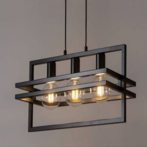 لوستر مدرن 3 لاینر بدون حباب