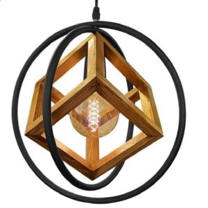 لوستر آویز داخل مکعب