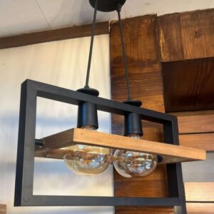 لوستر مدرن 2 شعله ریلی